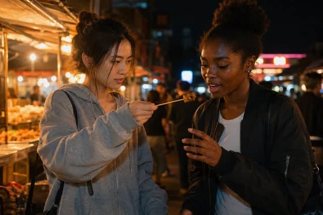 Candid Night Market Food Offering preview image 1