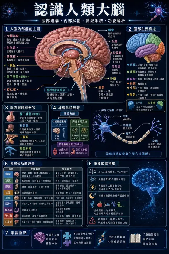 Traditional Chinese Human Brain Infographic preview image 1