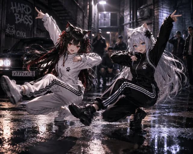 Catgirl Hardbass Alley Dancers preview image 1