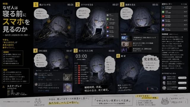 Bedtime Smartphone Anime Infographic preview image 1