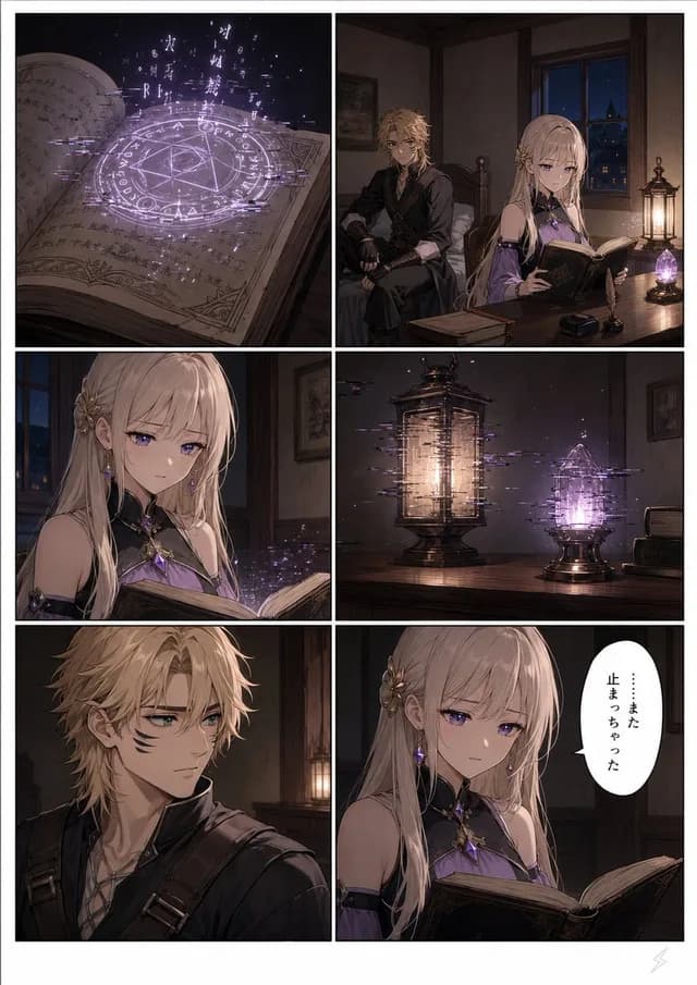 Six-Panel Fantasy Magic Comic Page preview image 1