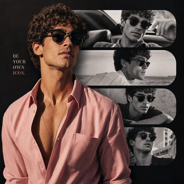 Fashion Portrait Collage Poster preview image 1