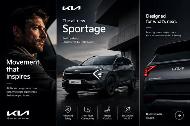 Kia Sportage Triptych Ad preview image 1