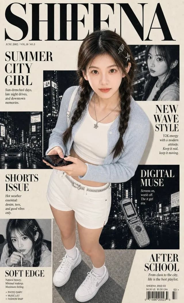 Y2K City Girl Magazine Cover preview image 1