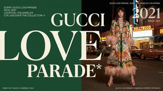 Gucci Love Parade Fashion Poster preview image 1