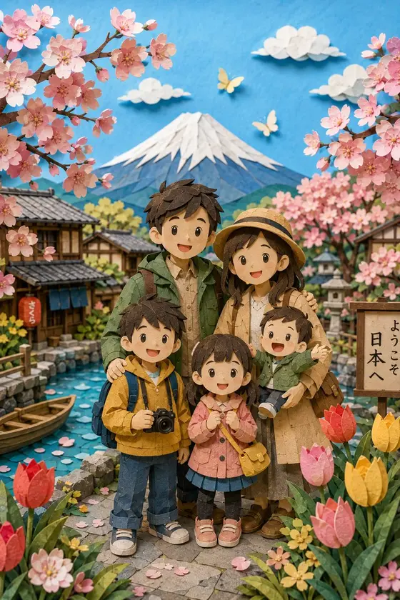 3D Paper-Cut Family Portrait preview image 1