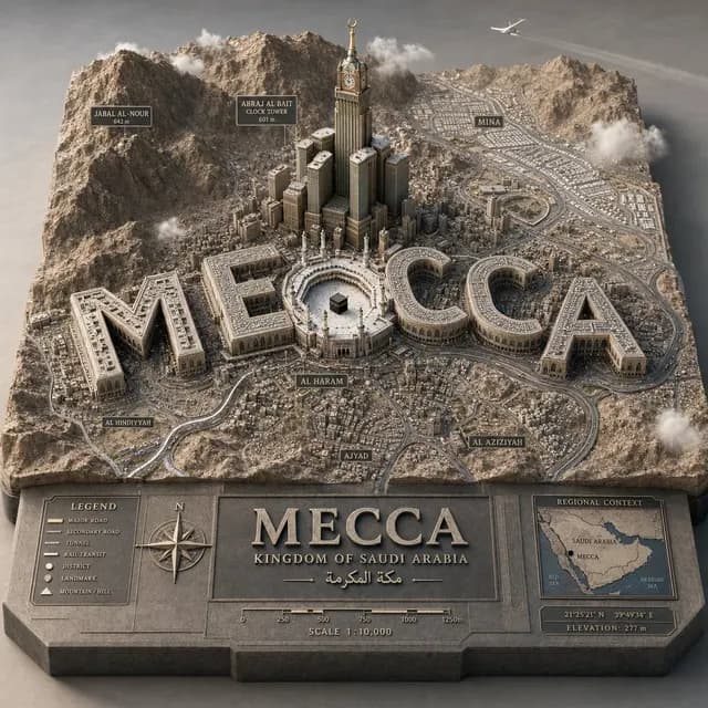 3D Cartographic City Diorama preview image 1