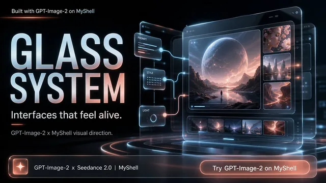 Futuristic Glass UI Product Banner preview image 1