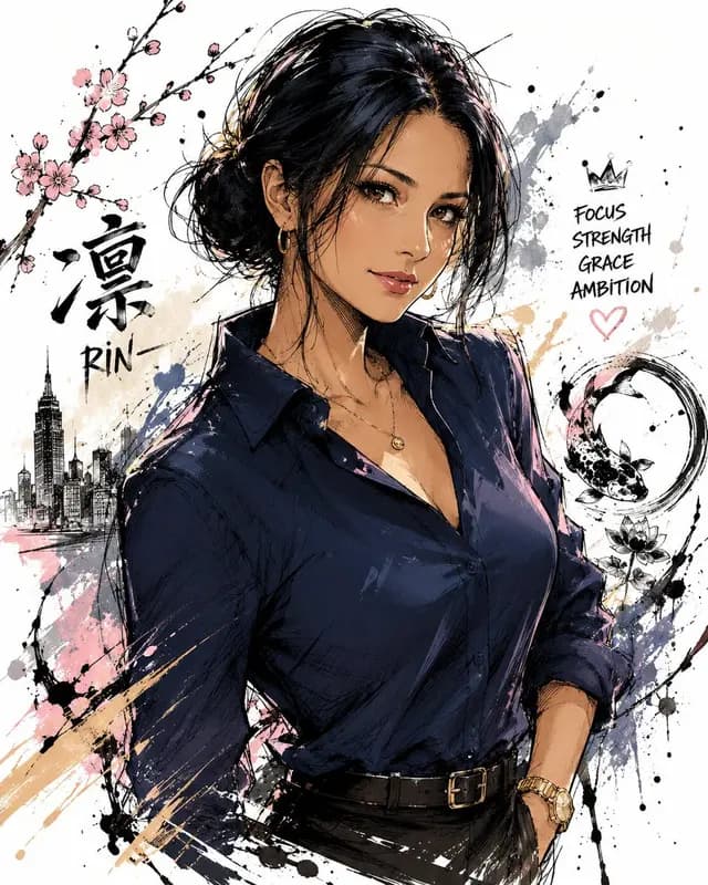 Japanese Ink Illustration Style preview image 1