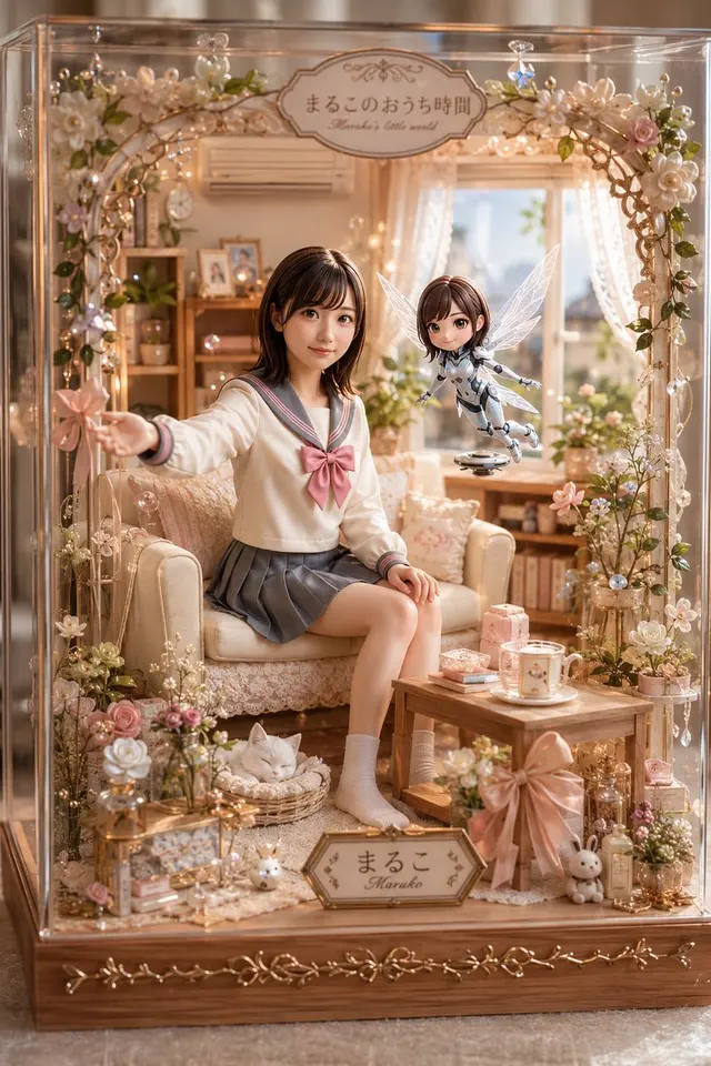 Pastel Maruko Dollhouse Diorama preview image 1