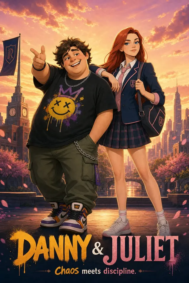 Anime Duo School Poster preview image 1