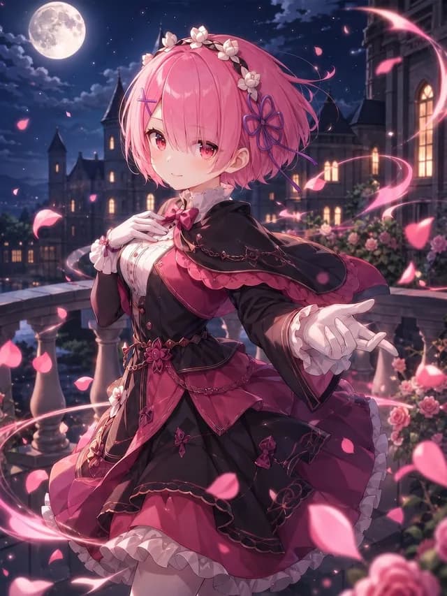 Moonlit Gothic Lolita Balcony preview image 1