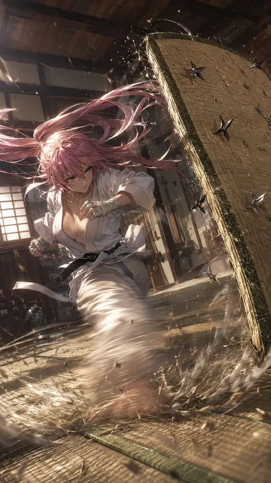 Pink-Haired Dojo Martial Artist preview image 1