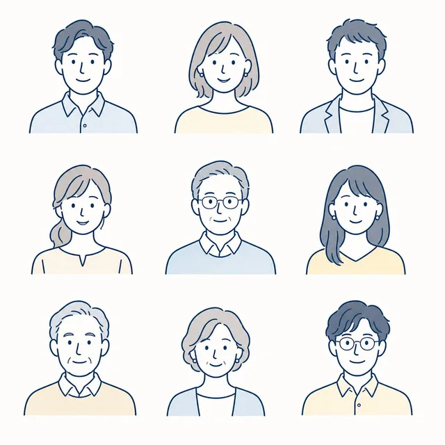 Minimalist Corporate Portrait Sprite Sheet preview image 1