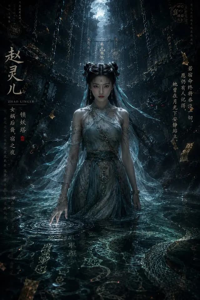 Dark Eastern Fantasy Zhao Ling'er Poster preview image 1