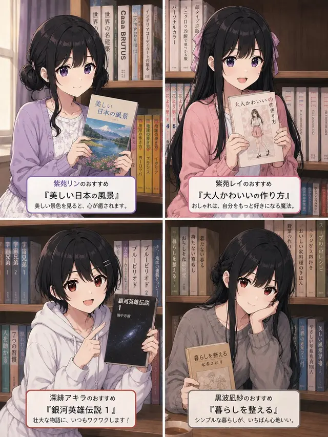 Four-Panel Anime Book Recommendations preview image 1