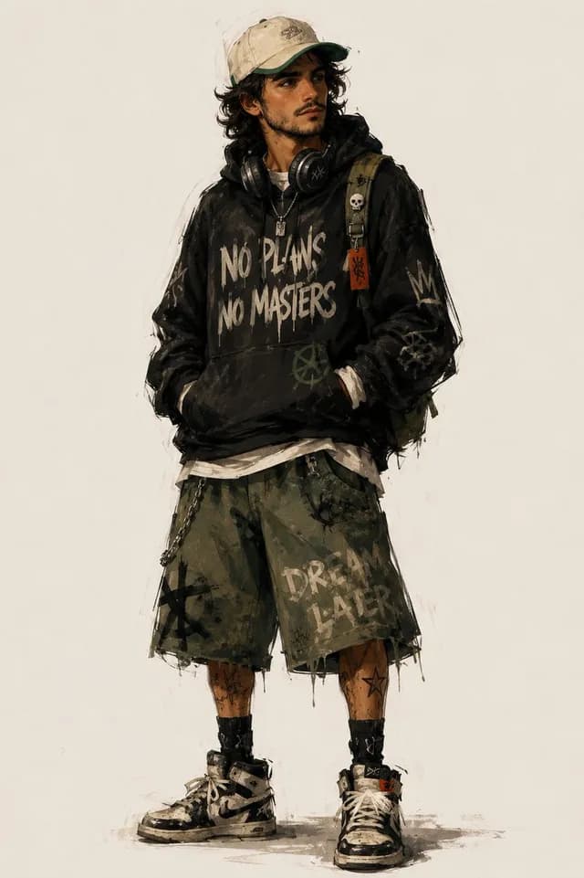 Urban Fashion Character Concept Art preview image 1