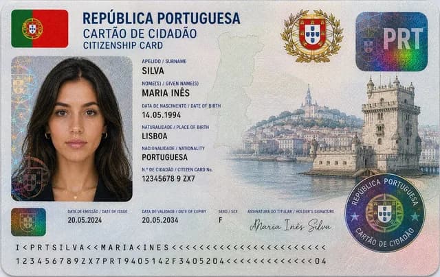 Nigerian Citizenship Identity Card Mockup preview image 1
