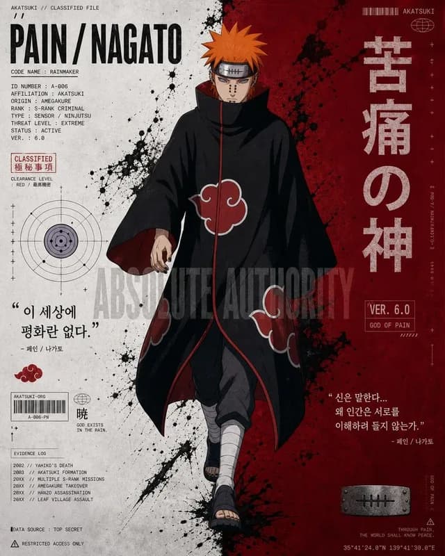 Anime Character Editorial Poster Prompt preview image 1