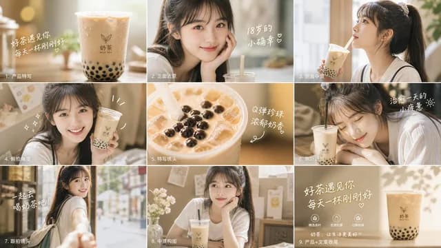 Milk Tea Commercial Storyboard preview image 1