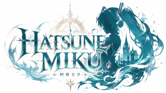 JRPG Hatsune Miku Fantasy Logo preview image 1