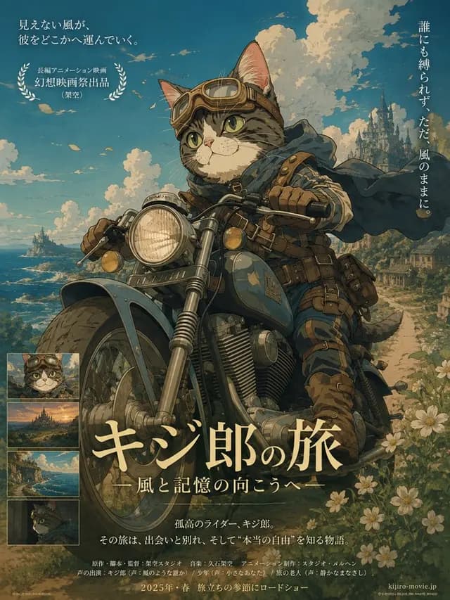 Kijiro Cat Rider Movie Poster preview image 1