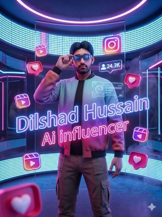 Neon AI Influencer Studio Ad preview image 1