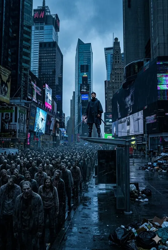 Post-Apocalyptic Times Square Horde preview image 1