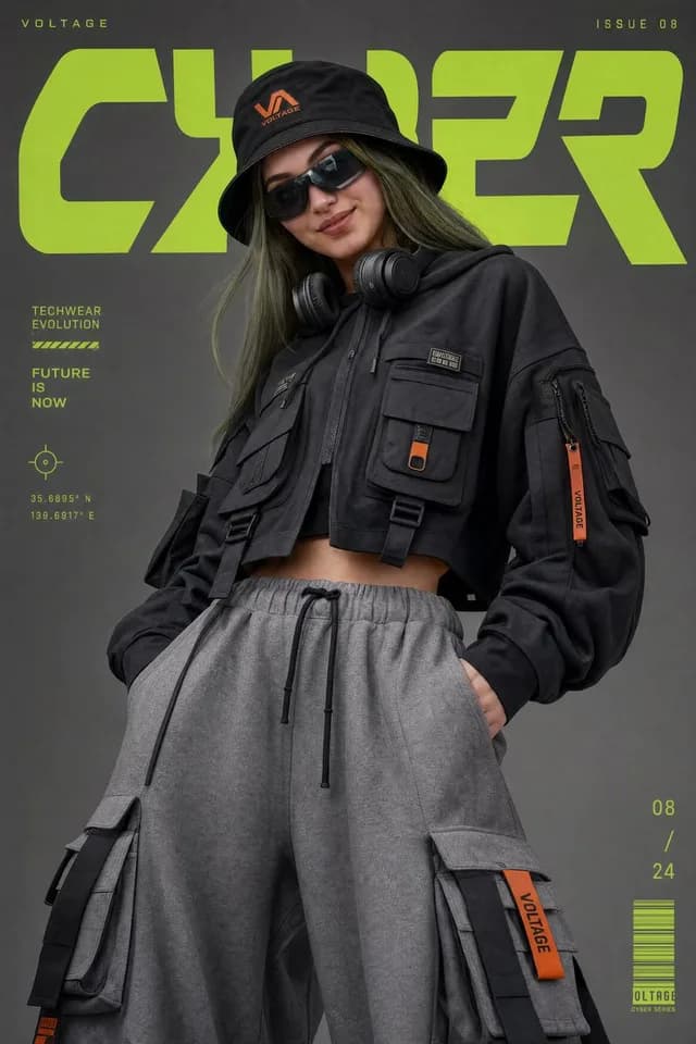 Techwear Tech High-Fashion Editorial preview image 1