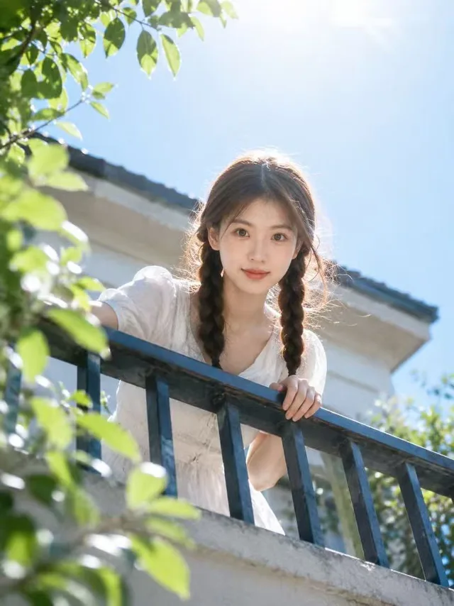 Summer Balcony Film Portrait preview image 1