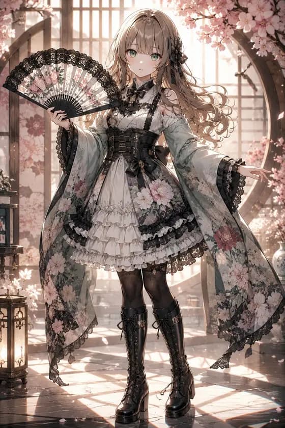 Gothic Lolita Furisode Outfit preview image 1