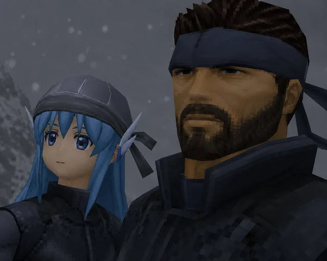 Retro Snowy Tactical Selfie preview image 1
