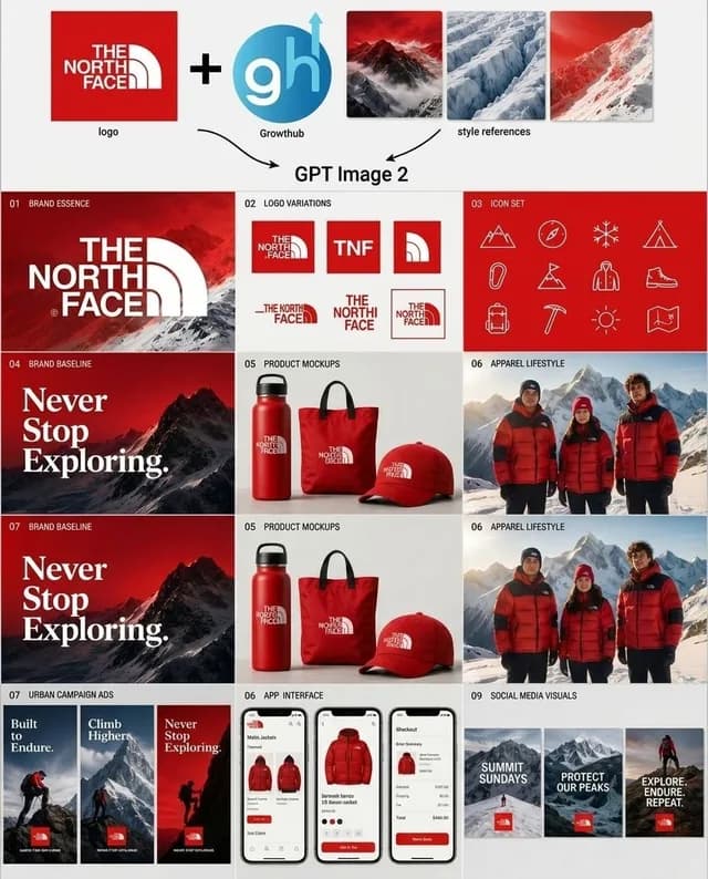 Outdoor Brand Kit Concept Board preview image 1