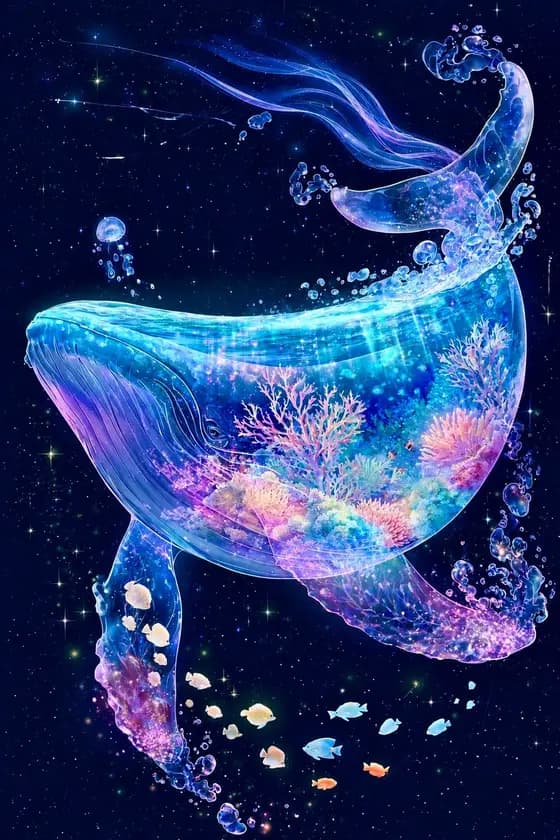 Cosmic Coral Whale preview image 1
