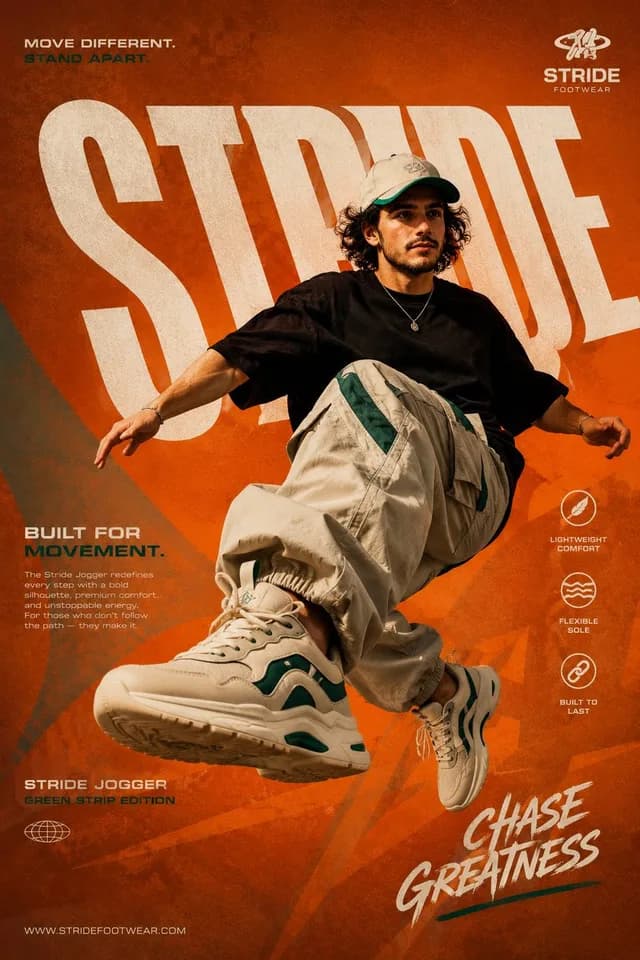 Modern Athletic Footwear Poster preview image 1
