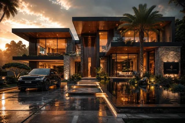 Cinematic Architectural House Exterior preview image 1