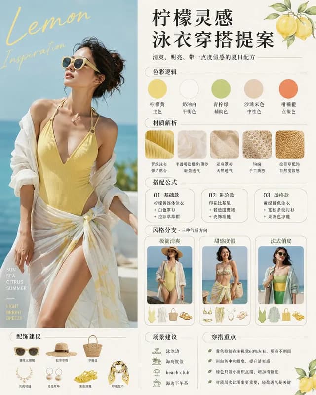 Lemon-Inspired Swimwear Fashion Proposal preview image 1