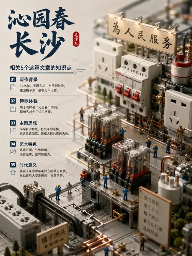 Chinese Poem Electrical Diorama Poster preview image 1