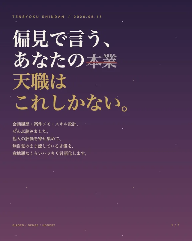 Japanese Career Diagnosis Cover preview image 1