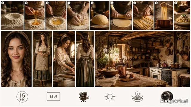 Rustic Pasta Tutorial Reference Sheet preview image 1