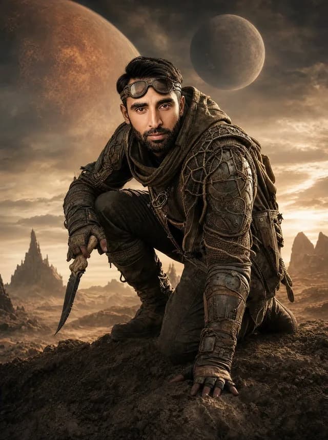 Post-Apocalyptic Alien Wasteland Warrior preview image 1
