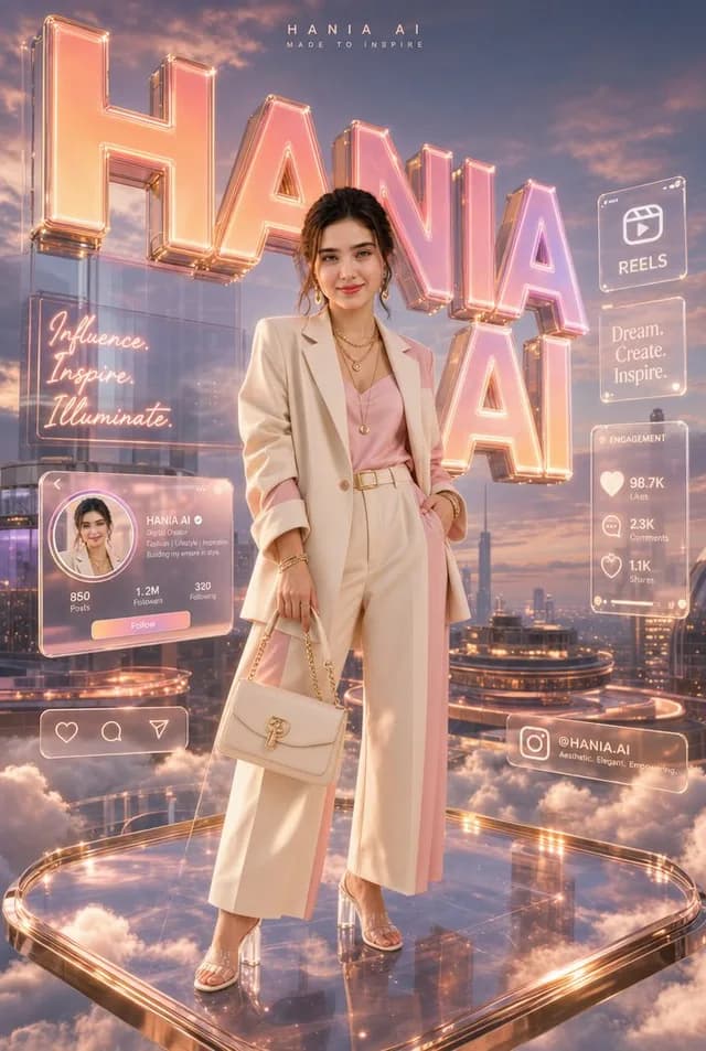 Holographic Fashion Brand Poster preview image 1