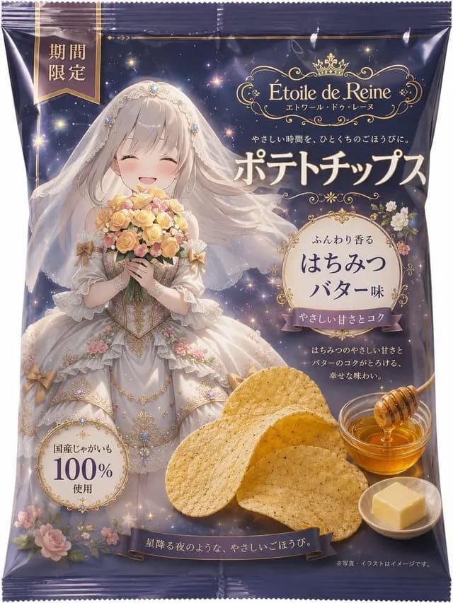 Luxury Anime Princess Potato Chip Bag preview image 1