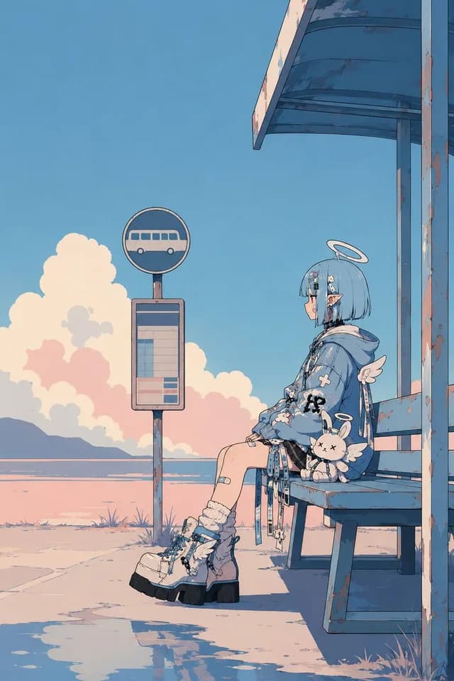 Minimalist Retro Anime Template preview image 1
