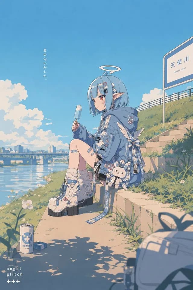 Retro Pop Riverbank Key Visual preview image 1