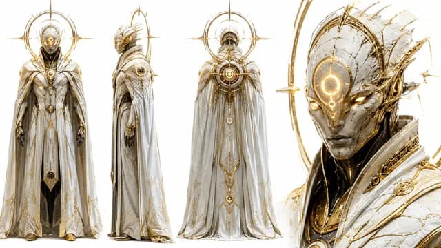 Sci-Fi Celestial Voyager Character Sheet preview image 1