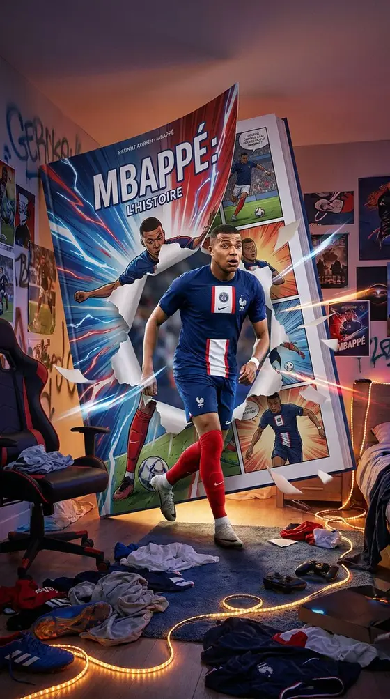 Mbappé Comic Book Bedroom Portal preview image 1