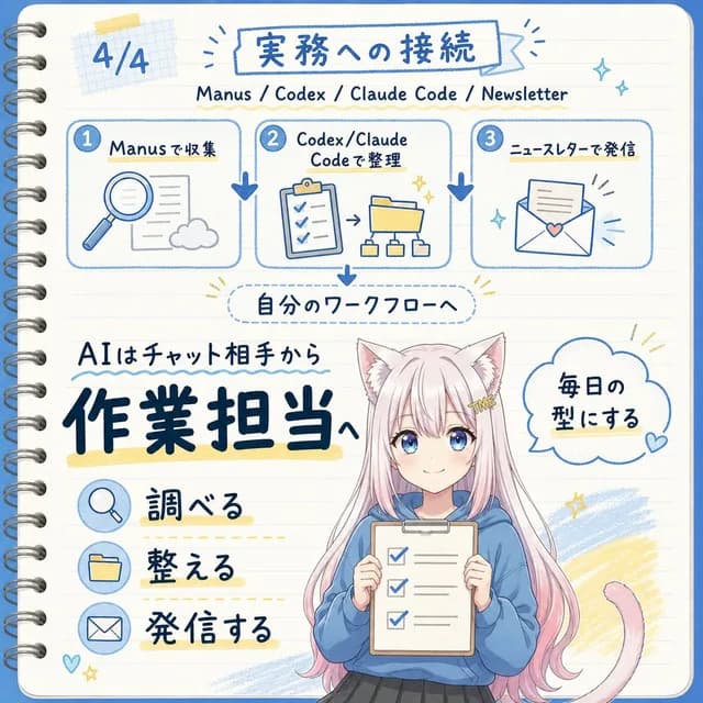 Japanese AI Workflow Notebook Infographic preview image 1