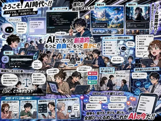 密集动漫AI时代海报 preview image 1