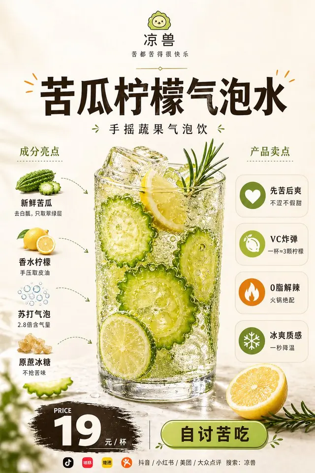 Bitter Melon Lemon Soda Poster preview image 1